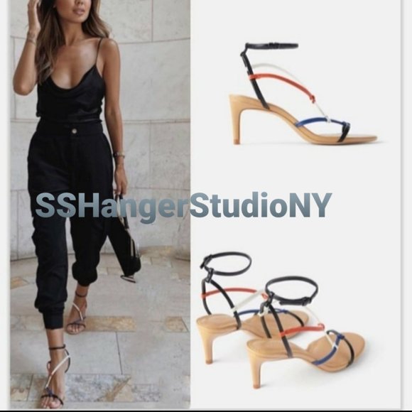 ZARA Strappy Heeled Sandals "AS SEEN ON Gal Gadot" - Picture 3 of 8